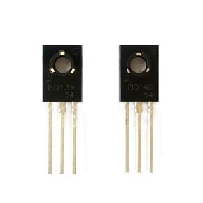 Todiys New 25Pairs for 25Pcs BD139+ 25Pcs BD140 80V 1.5A to-126 NPN PNP Power Transistors D139 + D140