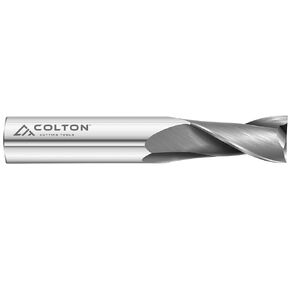 Colton Cutting Tools 61137 | Carbide End Mill 2 Flute Square End Standard 1/4" Diameter x 3/4" LOC x 2 1/2" OAL, Made in USA