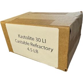 Mr Volcano Kastolite 30 LI مقاوم للحرارة (4.5 رطل) طلاء مسبك فرن هاون أسمنت 3000F تصنيف درجة الحرارة رطل in Kuwait