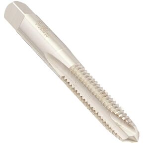 Kodiak Cutting Tools KCT208371 USA Made Spiral Point Plug Threading Tap, 3/8" x 18 TPI, Ground Threads, High Speed Steel, 3 Flute, 3/8-16 Size