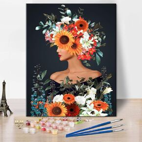 TUMOVO Butterfly Paint by Numbers Adult Kit, DIY Paint by Numbers Kits for Beginner, Paint by Number Perfect for Gift Home Wall Decor(40x50cm)