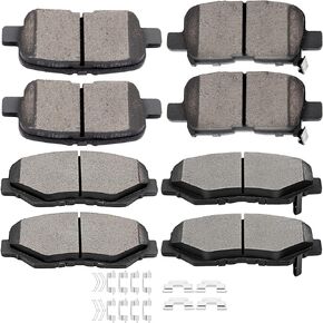 Ceramic Brake Pads Kits,SCITOO 8pcs Brakes Pads Set fit for 2003 2004 2005 2006 2007 2008 for Honda Pilot