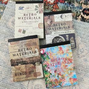 400 PCS Scrapbooking Supplies Vintage Scrapbook Paper Decorative Paper Bullet Collage Basing Photo Junk Journaling Supplies Album Embellishment Art Craft Aesthetic Planners Scrapbook Gift