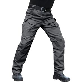 Men's Stretch Tactical Pants Water Resistant Ripstop Cargo Pants Outdoor Lightweight EDC Work Hiking Pants