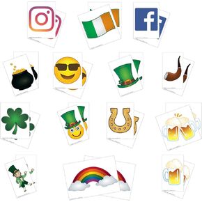 KitAbility Get Social 4 Inch Set for White Message Board Sidewalk Signs, Includes Emoji, Symbols, Additional Punctuation, and Arrows