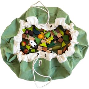 Swoop Bags - Durable Toy Storage Drawstring Bag - Ideal for Small Toys - Organizer and Play Mat - Cool Storage Holders For Kids Rooms and Playrooms - GREEN in Saudi Arabia