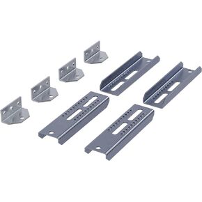 10'' Galvanized Swivel Brackets w/Top Bunk Bolster for Boat Trailers