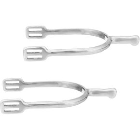 Centaur Stainless Steel Ladies' 7/8 in Knob End Spurs Riding Horse Equestrian Accessory, 1 Pair