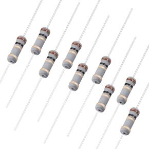 uxcell 100Pcs 1 Ohm Resistor, 1W 5% Tolerance Carbon Film Resistors, 4 Bands for DIY Electronic Projects and Experiments