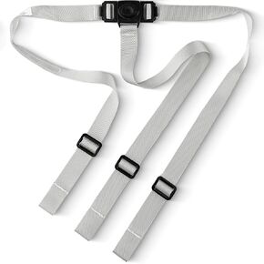 Today's Kids High Chair Straps Replacement for IKEA Antilop High Chair - Heavy Duty 3 Point Harness Seat Belt, Adjustable & Durable Polyester, Soft & Comfortable on Baby's Skin, Easy to Use - Gray
