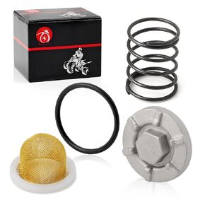 Oil Drain Plug & Oil Strainer & Spring O-Ring for Yamaha Raptor Warrior 350 Big Bear 350 400 Grizzly Kodiak 400 450 600 Rhino Wolverine 450 1990-2014
