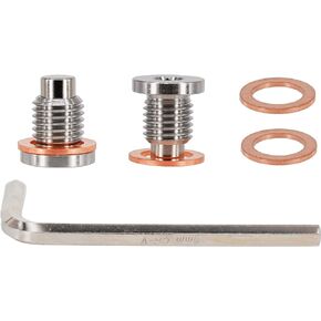 Dsnaduo 2PCS Stainless Steel Magnetic Hex Front Differential Oil Fill/Drain Plug fits Polaris Ace General Rzr Ranger Scrambler Sportsman Magnum ATV UTV Side By Side. Replace 2203739 2203738 DP018