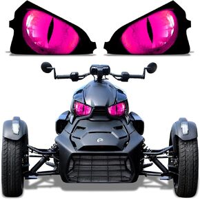 AMR Racing Roadster Headlight Eye Graphics Decal Cover Compatible with Can-Am Ryker 2019-2022 - Eclipse Pink
