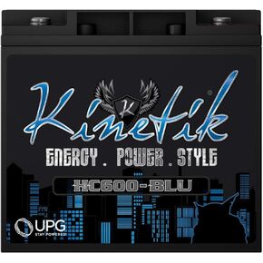 بطارية خلية الطاقة الصوتية للسيارة Kinetik HC600 BLU من سلسلة 600 وات 12 فولت عالية التيار AGM