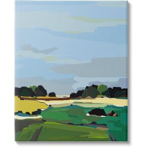 Stupell Industries Rural Grassland Fields Landscape Canvas Wall Art, Design by Nikita Jariwala