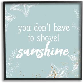 Stupell Industries Summer Beach Lover Nautical Quote Framed Wall Art, Design by Ann Bailey