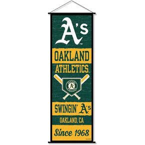 Oakland Athletics Banner and Scroll Sign