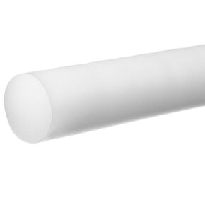 USA Sealing BULK-PR-AC-105 White Acetal Plastic Rod, 1" Diameter, 1' Length