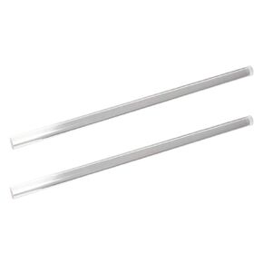 Fielect Acrylic Round Rod 10mm Dia 250mm Height Transparent Clear Plastic Round Rod Solid PMMA Bar 2pcs