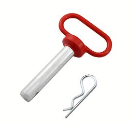 NRC&XRC 1 Pack Clevis pin, 3-2/5in x 3/4in Red Handle Hitch Pin Hitch Pin Accessories for Tractors