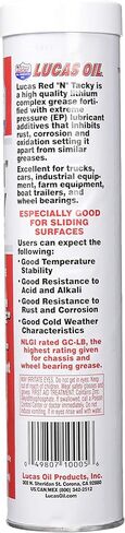 Lucas Oil 10027-Pk1 Red 'N' Tacky Grease 35 Lb in Saudi Arabia