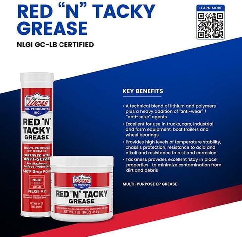 Lucas Oil 10027-Pk1 Red 'N' Tacky Grease 35 Lb in Saudi Arabia