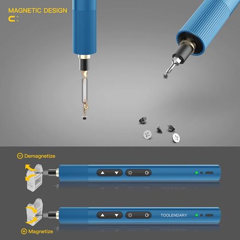مجموعات مفكات كهربائية، مجموعات مفكات كهربائية صغيرة 55 في 1، مجموعات مفكات طاقة دقيقة مع لقم مغناطيسية، مصابيح LED، مجموعات أدوات كهربائية للهاتف، النظارات، الكمبيوتر الشخصي، الكاميرا، أزرق in Kuwait
