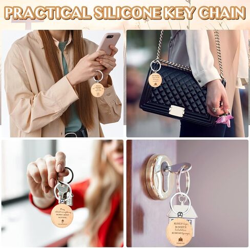 Tatuo 30 Sets Christian Keychains Bulk Religious Bible Verse Keychain Religious Gifts for Women Scripture Keychain Tag White Organza Bag for Women Men Church Favors(Round) in Saudi Arabia