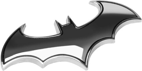 XGGYA Bat Car Badge, 3D Metal Car Emblem, Bat Car Accessories, Unique Car Stickers Truck Motorcycle Sticker(Silver 1 PCS) in Saudi Arabia