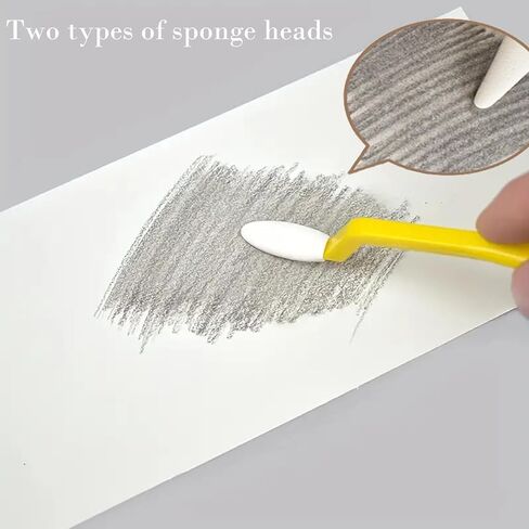 44 قطعة من خلاطات الفن الورقي، أدوات رسم الرسم، أداة تشذيب الرسم ومسح فابر كاستل، خلاطات فنية ورقية للطلاب، أدوات رسم رسم فحمي للفنانين (إجمالي مجموعتين) in Kuwait