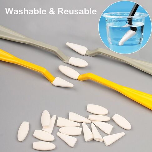 44 قطعة من خلاطات الفن الورقي، أدوات رسم الرسم، أداة تشذيب الرسم ومسح فابر كاستل، خلاطات فنية ورقية للطلاب، أدوات رسم رسم فحمي للفنانين (إجمالي مجموعتين) in Kuwait