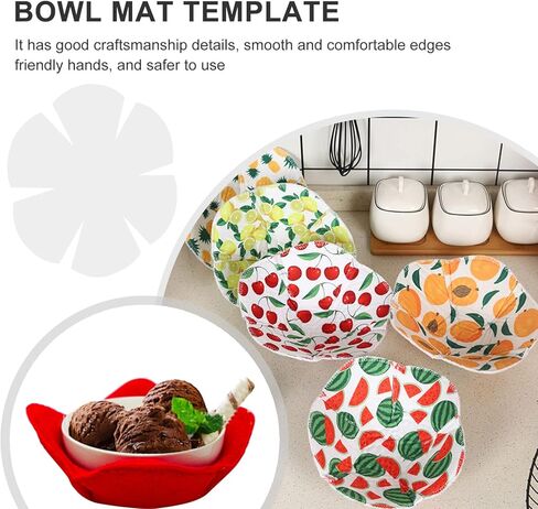 Anneome Insulated Dishmat Template Quilting Bowl Cozy Template 3 Sizes Soup Bowl Cozy Template Sewing Patterns & Templates Template for Bowl Stencil The Pet Template Ruler Patchwork in Saudi Arabia
