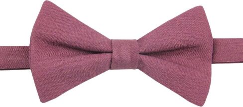 Entwineno Linen Bow Ties for Men and Kids - Solid Color Pretied Bowties in Saudi Arabia