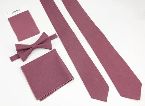 Entwineno Linen Bow Ties for Men and Kids - Solid Color Pretied Bowties in Saudi Arabia