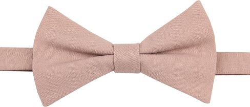 Entwineno Linen Bow Ties for Men and Kids - Solid Color Pretied Bowties in Saudi Arabia