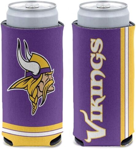 WinCraft NFL Minnesota Vikings Slim Can Cooler, Team Colors, One Size in Saudi Arabia