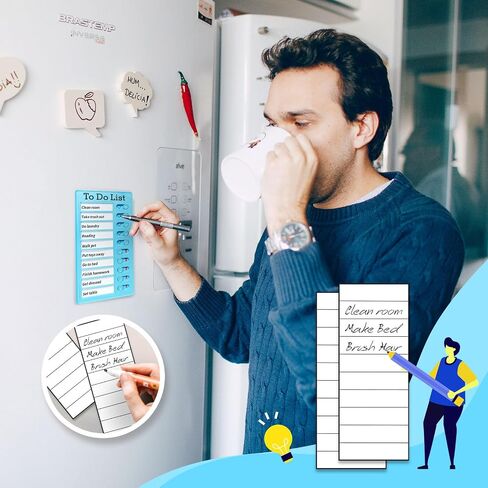2-Piece Chores Chart for Kids - Reusable Chore List, Removable Checklist Board, Portable to Do List Visual Schedule for Multiple Kids in Saudi Arabia