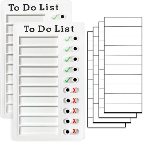 2-Piece Chores Chart for Kids - Reusable Chore List, Removable Checklist Board, Portable to Do List Visual Schedule for Multiple Kids in Saudi Arabia