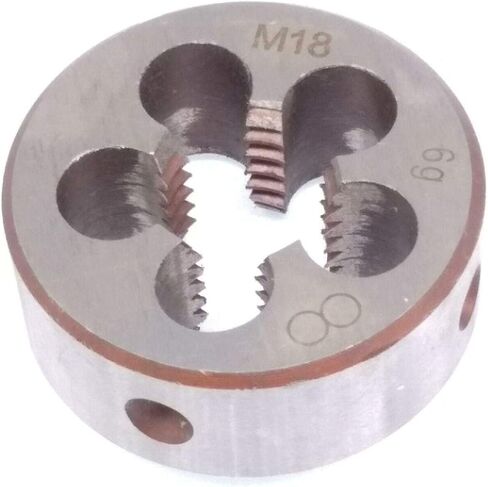 Yodaoke HSS M18 x 2.5mm Taper and Plug Tap and M18 x 2.5mm Die Metric Thread Right Hand in Saudi Arabia