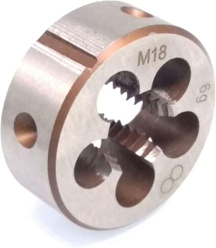 Yodaoke HSS M18 x 2.5mm Taper and Plug Tap and M18 x 2.5mm Die Metric Thread Right Hand in Saudi Arabia