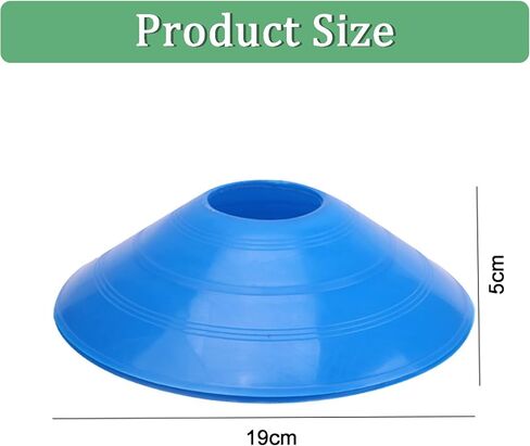 Terpollay 50 Pack Disc Cones, Soccer Cones for Drills with Mesh Bag & Holder, Soccer Training Cones for Agility Training, Soccer, Football, Kids, Field Marker in Kuwait