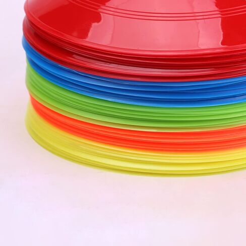 Terpollay 50 Pack Disc Cones, Soccer Cones for Drills with Mesh Bag & Holder, Soccer Training Cones for Agility Training, Soccer, Football, Kids, Field Marker in Kuwait
