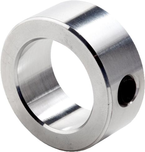 Climax Metals C-018-A طوق لولبي من الألومنيوم، تجويف 3/16 بوصة، القطر الخارجي 7/16 بوصة، عرض 1/4 بوصة، #8-32 × 1/8 بوصة مجموعة برغي in Kuwait
