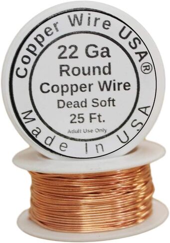 Bare Copper Wire,Dead Soft for Hobby,Craft, Jewelry Making 18,20,22, and 24Ga (Assorted 4 Sizes 25 Ft Each) in Saudi Arabia