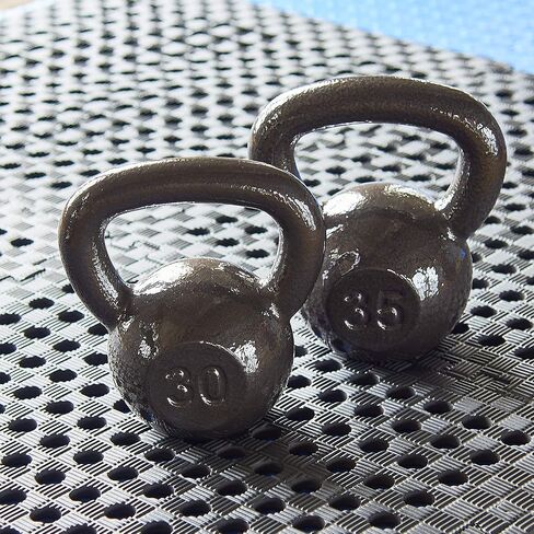 HulkFit Cast Iron Enamel Coated Kettlebells for Grip Enhancement and Versatile Strength Training - Grey in Saudi Arabia