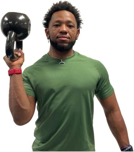 HulkFit Cast Iron Enamel Coated Kettlebells for Grip Enhancement and Versatile Strength Training - Grey in Saudi Arabia