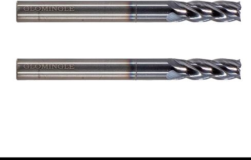 مطحنة نهاية الأنف المربعة من GLOMINGLE، قطعتان، 4 ساق 1/4 بوصة، تباعد جيد للفلوت، للفولاذ المقاوم للصدأ والنحاس وسبائك الألومنيوم، رؤوس مثقاب الطاقة للاستخدام الشخصي والمهني in Kuwait