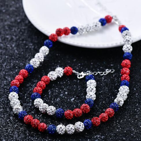 xicdck Rhinestone Baseball Necklace Bracelet Bling Ice Collection Baseball Necklace for Boys Women Baseball Jewelry Gifts in Saudi Arabia