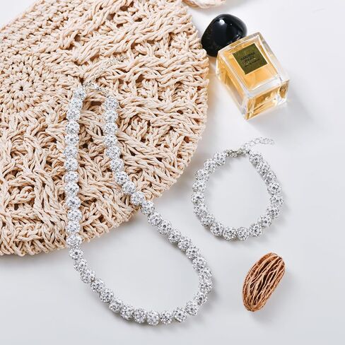 xicdck Rhinestone Baseball Necklace Bracelet Bling Ice Collection Baseball Necklace for Boys Women Baseball Jewelry Gifts in Saudi Arabia