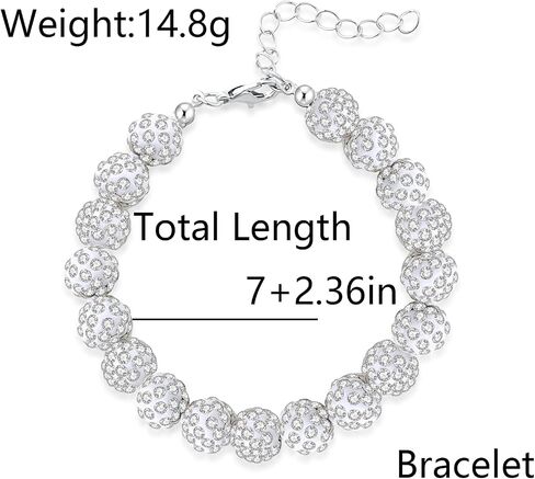 xicdck Rhinestone Baseball Necklace Bracelet Bling Ice Collection Baseball Necklace for Boys Women Baseball Jewelry Gifts in Saudi Arabia